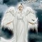 White angel with dove, grey background, jpg - ilmainen png animoitu GIF