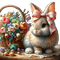 Easter hare by nataliplus - png gratuito GIF animata
