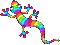 rainbow lizard - Δωρεάν κινούμενο GIF κινούμενο GIF