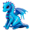 blue dragon by nataliplus - PNG gratuit GIF animé
