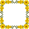 Yellow Flower Frame - PNG gratuit GIF animé