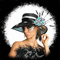 femme chapeau - Бесплатный анимированный гифка анимированный гифка