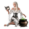 halloween witch by nataliplus - png grátis Gif Animado