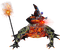 volcano wizard froggy - фрее пнг анимирани ГИФ