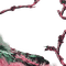 soave frame deco jungle tree branch grass pink - безплатен png анимиран GIF