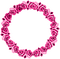 Roses.Circle.Frame.Pink - PNG gratuit GIF animé
