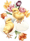 soave deco easter chick eggs  pink yellow purple - 免费PNG 动画 GIF