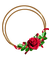 Roses frame - ingyenes png animált GIF