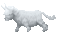 white bull by nataliplus - GIF animate gratis GIF animata