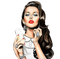 Champagne Woman - Bogusia - gratis png animeret GIF