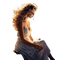 Femme pensive - PNG gratuit GIF animé