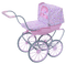 Kaz_Creations Dolls Pram Vintage Pink - gratis png geanimeerde GIF