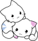cute cats - PNG gratuit GIF animé