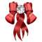Kaz_Creations Deco Red Scrap Colours Ribbons Bows - PNG gratuit GIF animé