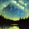 Night Swamp/Lake - GIF animado grátis Gif Animado