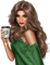 Femme avec un café en main - png gratuito GIF animata