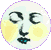 moon face - GIF animado grátis Gif Animado