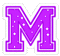 Kaz_Creations Animated Alphabet Purple M - Besplatni animirani GIF animirani GIF