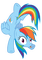 little pony rainbow - ingyenes png animált GIF