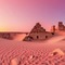 Rose Gold Desert Ruins - gratis png geanimeerde GIF
