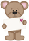 Kaz_Creations Valentine Deco Love Cute Teddy Bear - PNG gratuit GIF animé