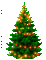 Christmas tree with lights - GIF animé gratuit GIF animé