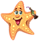 Kaz_Creations Deco Beach Cartoon Starfish - Free PNG Animated GIF