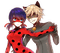 ladybug and cat noir ❤️ elizamio - nemokama png animuotas GIF