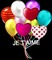 image encre couleur ballons je t'aime coeur edited by me - 免费PNG 动画 GIF