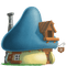 the smurfs house maison - PNG gratuit GIF animé