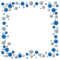 Snowflakes.Gems.Jewels.Frame.Blue - KittyKatLuv65 - png gratis GIF animado