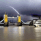 London Tower Bridge Storm - GIF animate gratis GIF animata