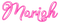 Mariah.Text.White.Pink - KittyKatLuv65 - png gratuito GIF animata
