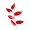 kikkapink deco scrap red leaves - bezmaksas png animēts GIF