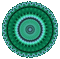 Green mandala circle.♥ - Gratis animerad GIF