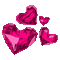 Pink gem hearts - Бесплатный анимированный гифка анимированный гифка