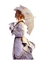 Kaz_Creations Woman Femme Parasol - bezmaksas png animēts GIF