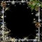 frame-golden-christmas-snowflakes - zdarma png animovaný GIF