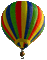 hot air balloon ballon sky ballon à air chaud tube     summer ete deco - GIF animé gratuit GIF animé