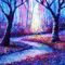 soave background animated  forest painting - Безплатен анимиран GIF анимиран GIF