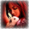 Donna con coniglio - darmowe png animowany gif