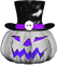 soave deco halloween  pumpkin  black white purple - PNG gratuit GIF animé