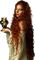 Женщина со свечой - безплатен png анимиран GIF