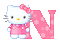 Hello Kitty Alphabet #14 (Eklablog) - 無料のアニメーション GIF アニメーションGIF