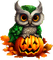 halloween owl by nataliplus - PNG gratuit GIF animé