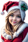 frau, woman, femme, winter, christmas - gratis png animerad GIF