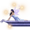 fairy autumn purple woman kikkapink - bezmaksas png animēts GIF