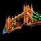Neon London Bridge - PNG gratuit GIF animé