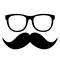 Óculos e bigode - ilmainen png animoitu GIF