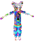 Glitter T pose tie dye catboy - GIF animado gratis GIF animado